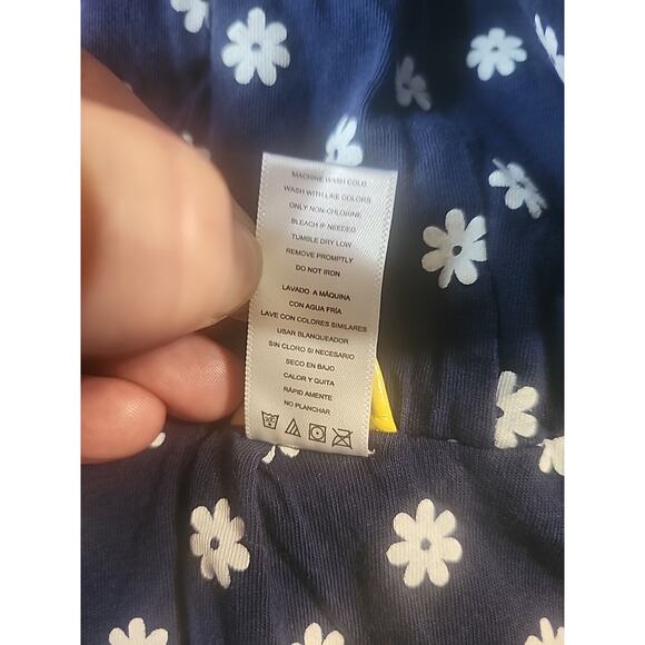 Infant Girls Raincoat 12 M Yellow Daisy Floral Lining Waterproof Pockets Button - Picture 8 of 9